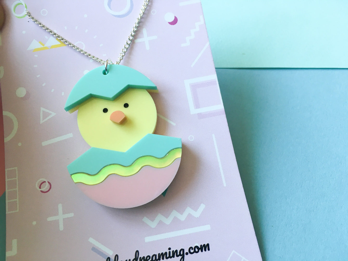 Easter Chick Necklace, Spring Jewellery