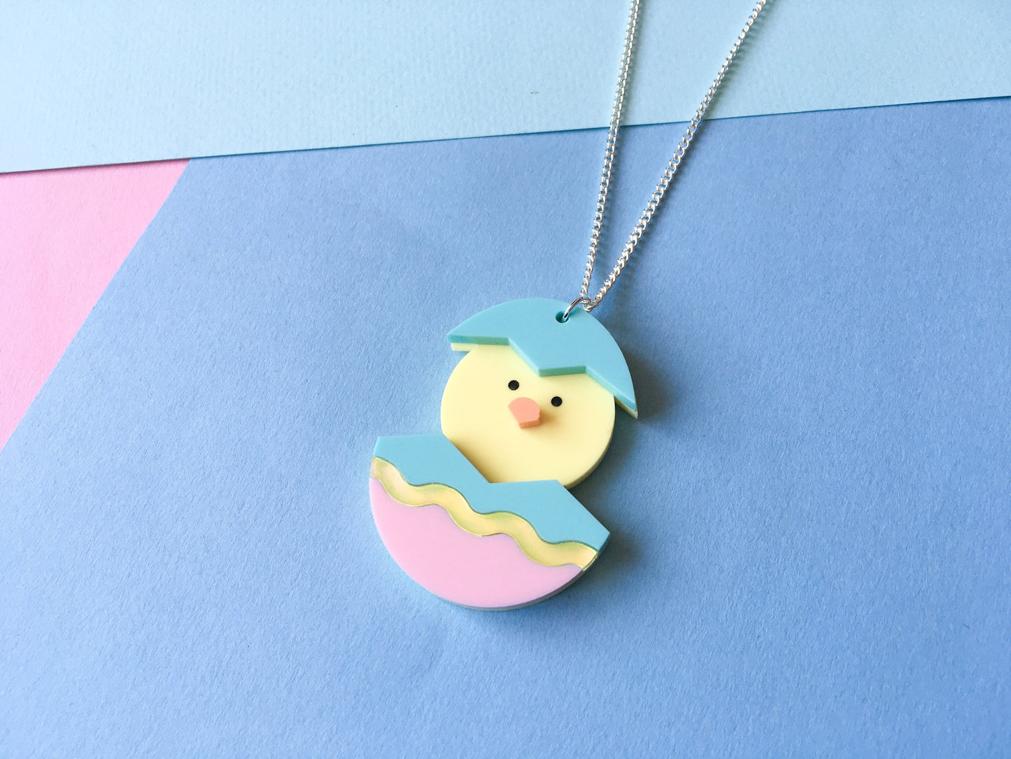 Easter Chick Necklace, Spring Jewellery