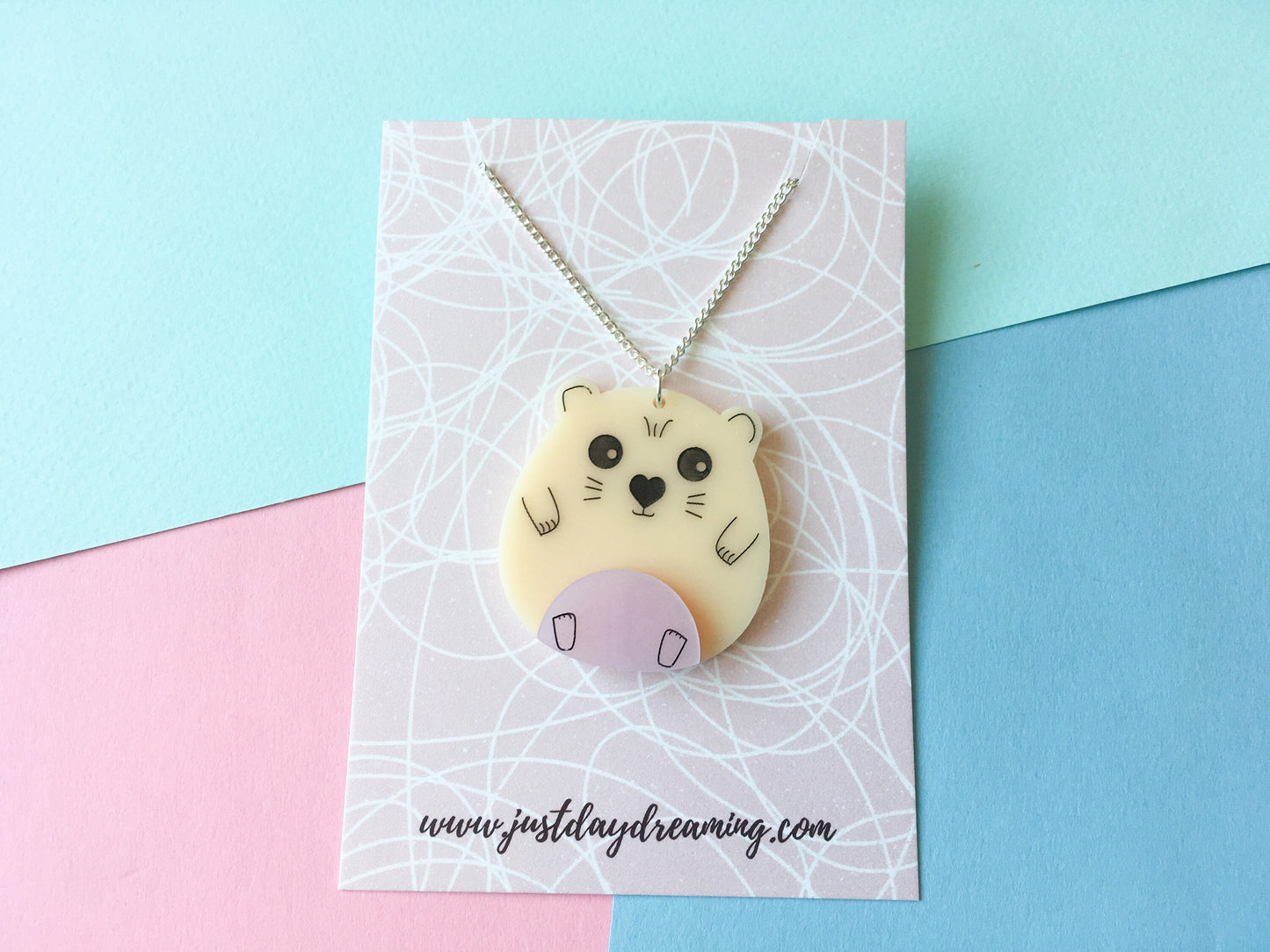 Hamster Necklace, Cute Animal Jewellery