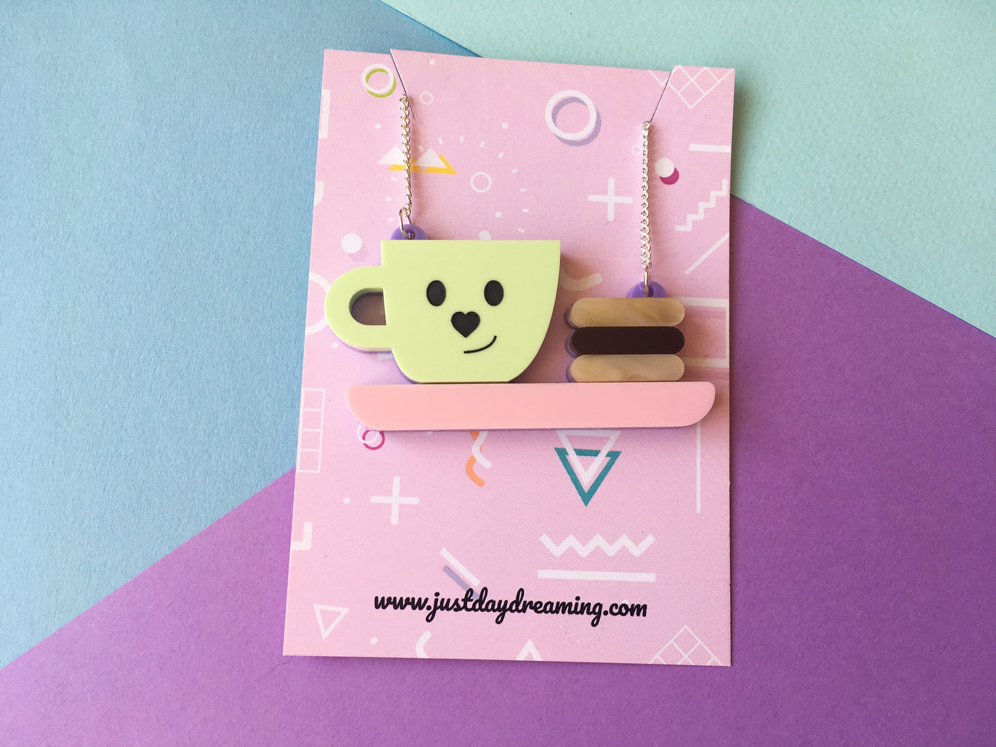 Tea and Biscuits Necklace, Cute Jewellery