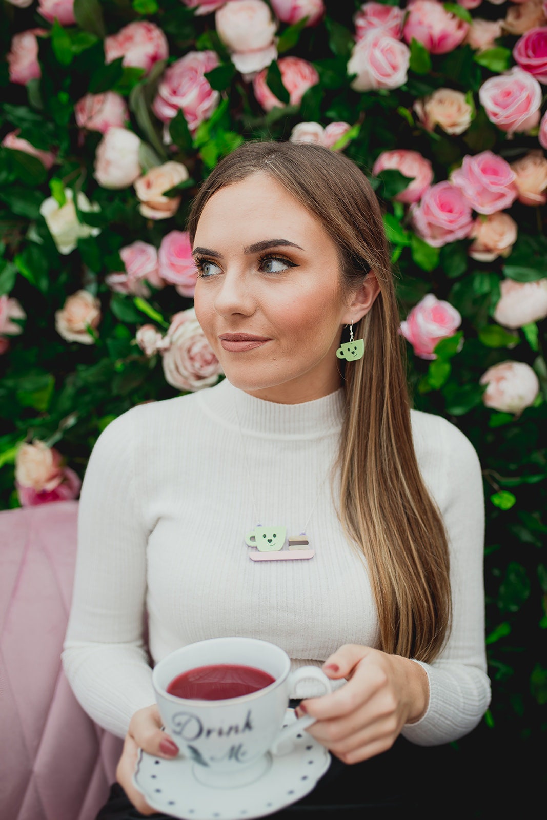 Tea Cup Earrings, Cute Acrylic Jewellery