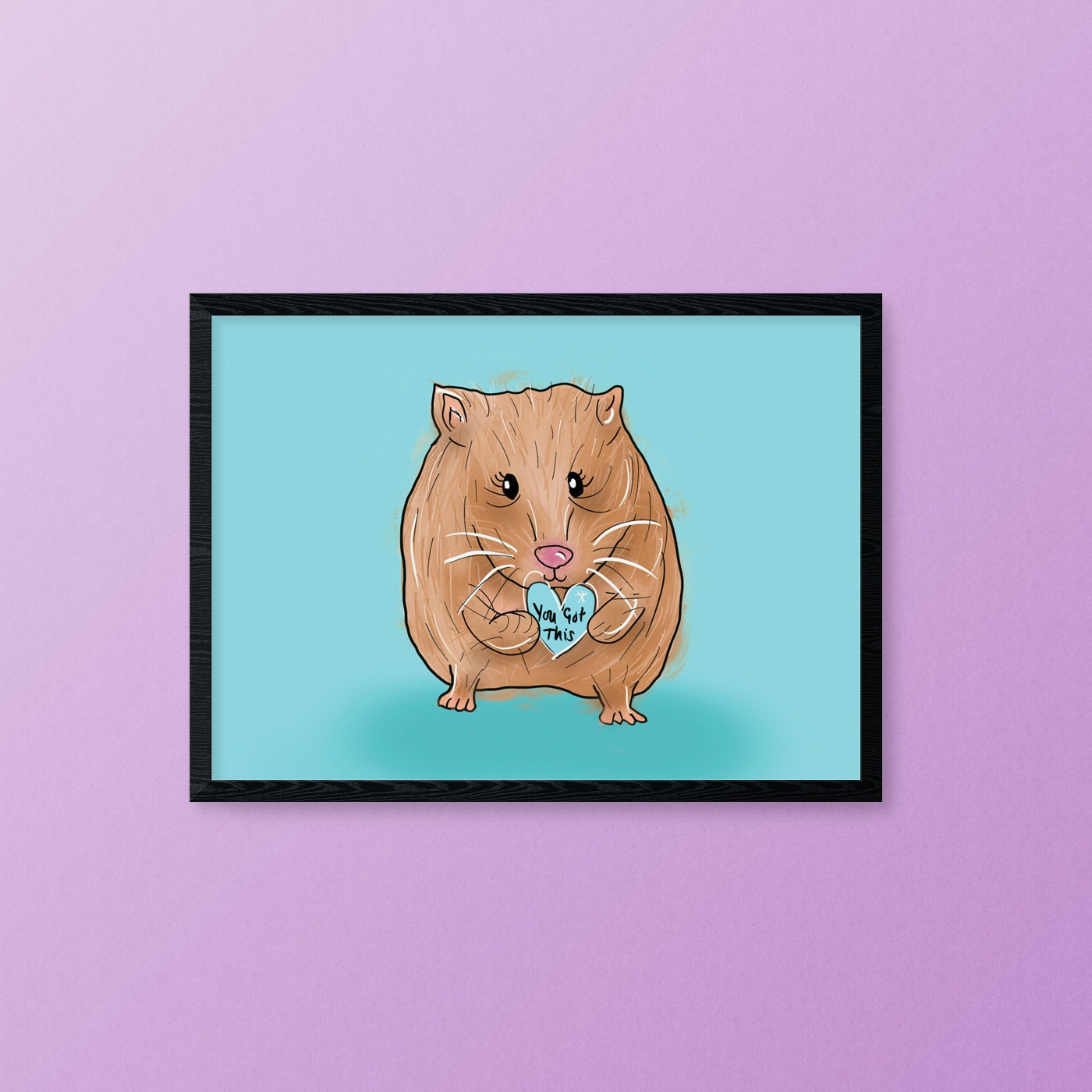 You Got This, Hamster Motivational A5 Print