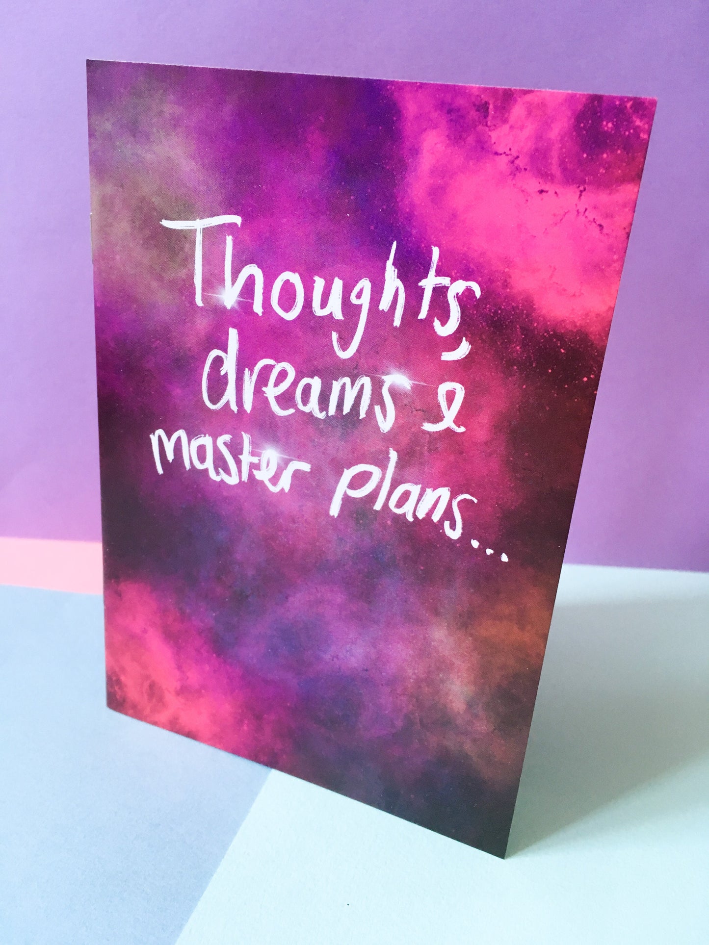 Thoughts, Dreams & Master Plans, A6 Galaxy Notebook
