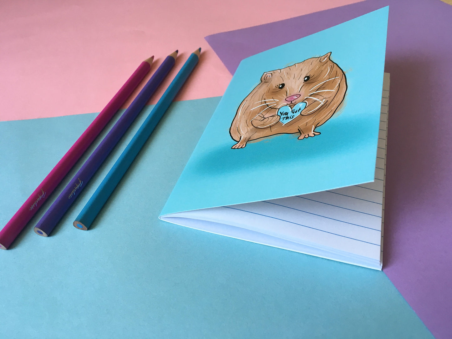 You Got This, Motivational Hamster A6 Notebook