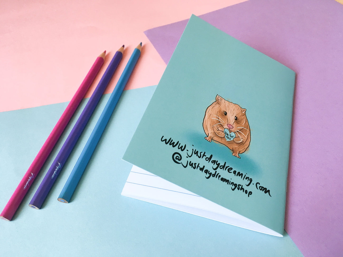 You Got This, Motivational Hamster A6 Notebook