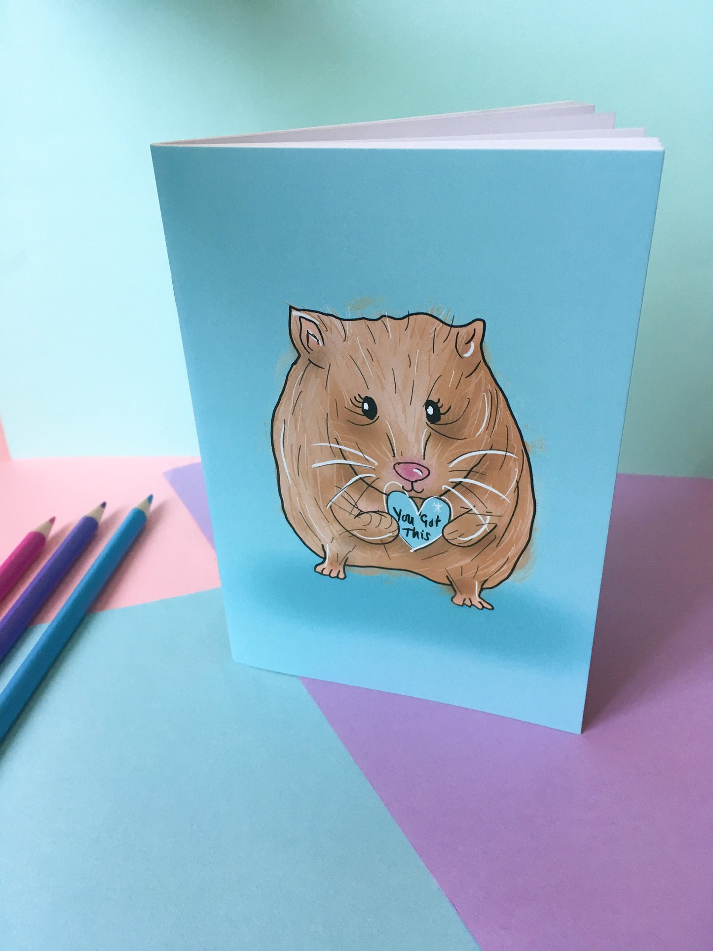 You Got This, Motivational Hamster A6 Notebook