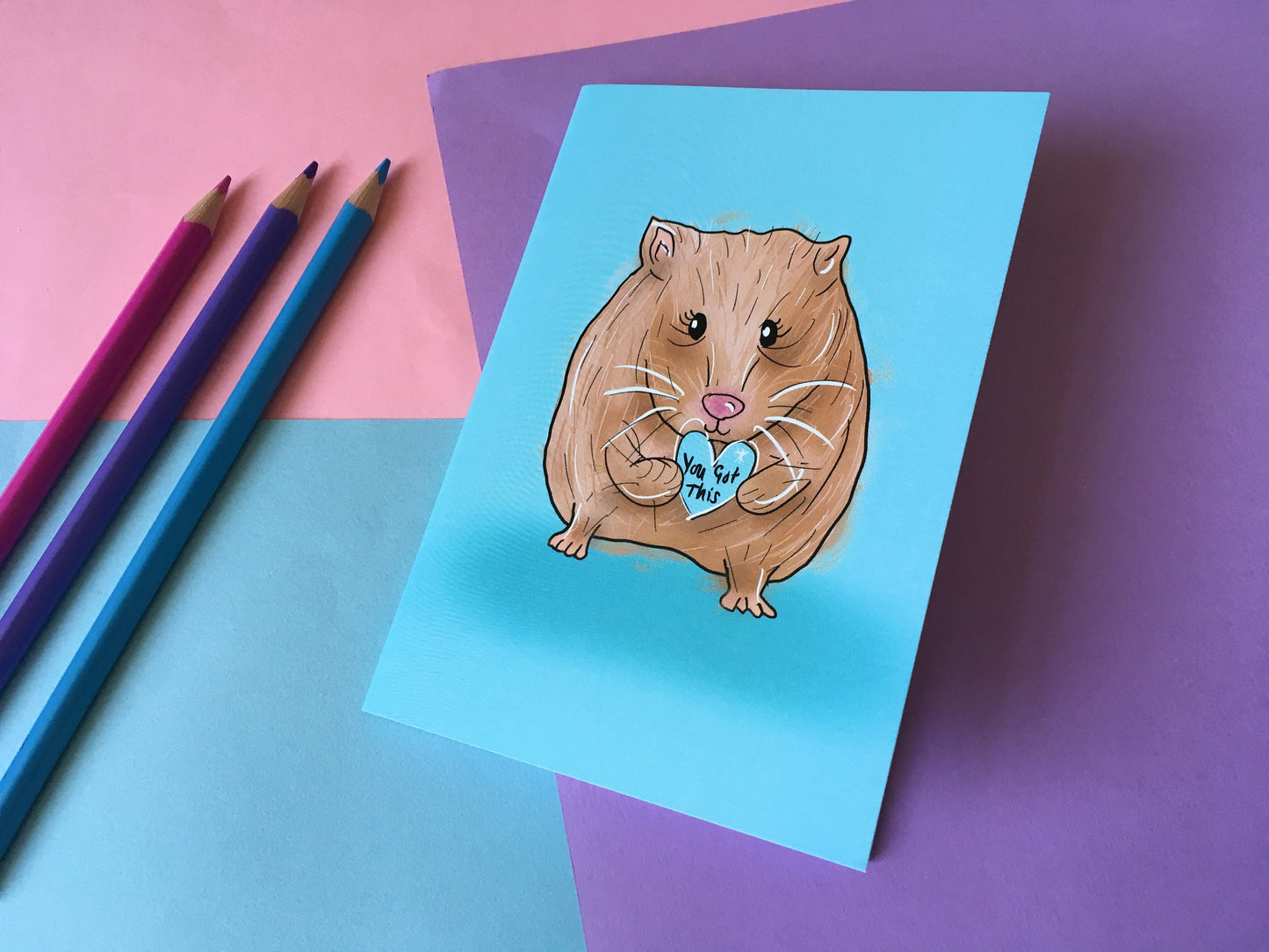 You Got This, Motivational Hamster A6 Notebook