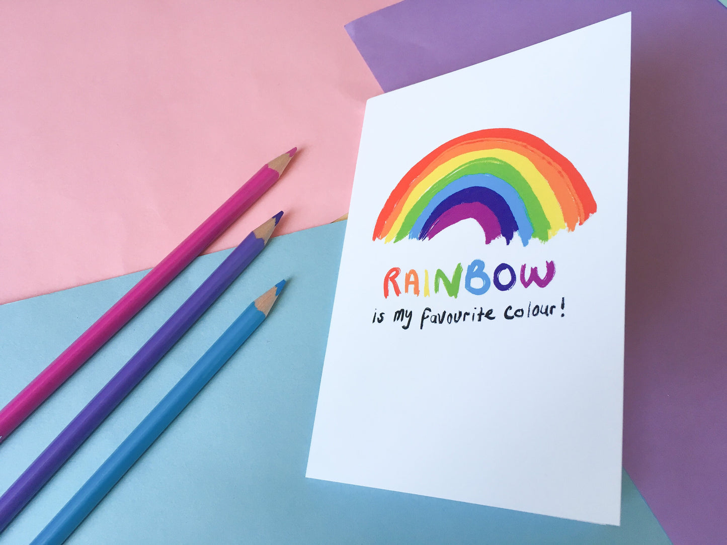 Rainbow is my Favourite Colour, A6 Motivation Notebook