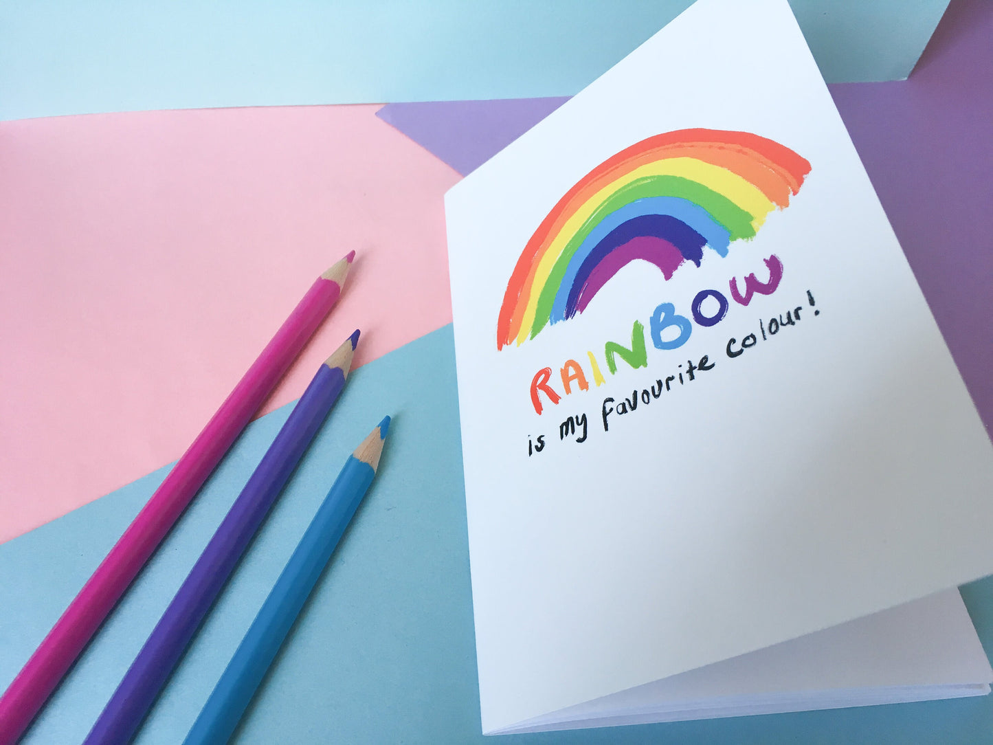 Rainbow is my Favourite Colour, A6 Motivation Notebook