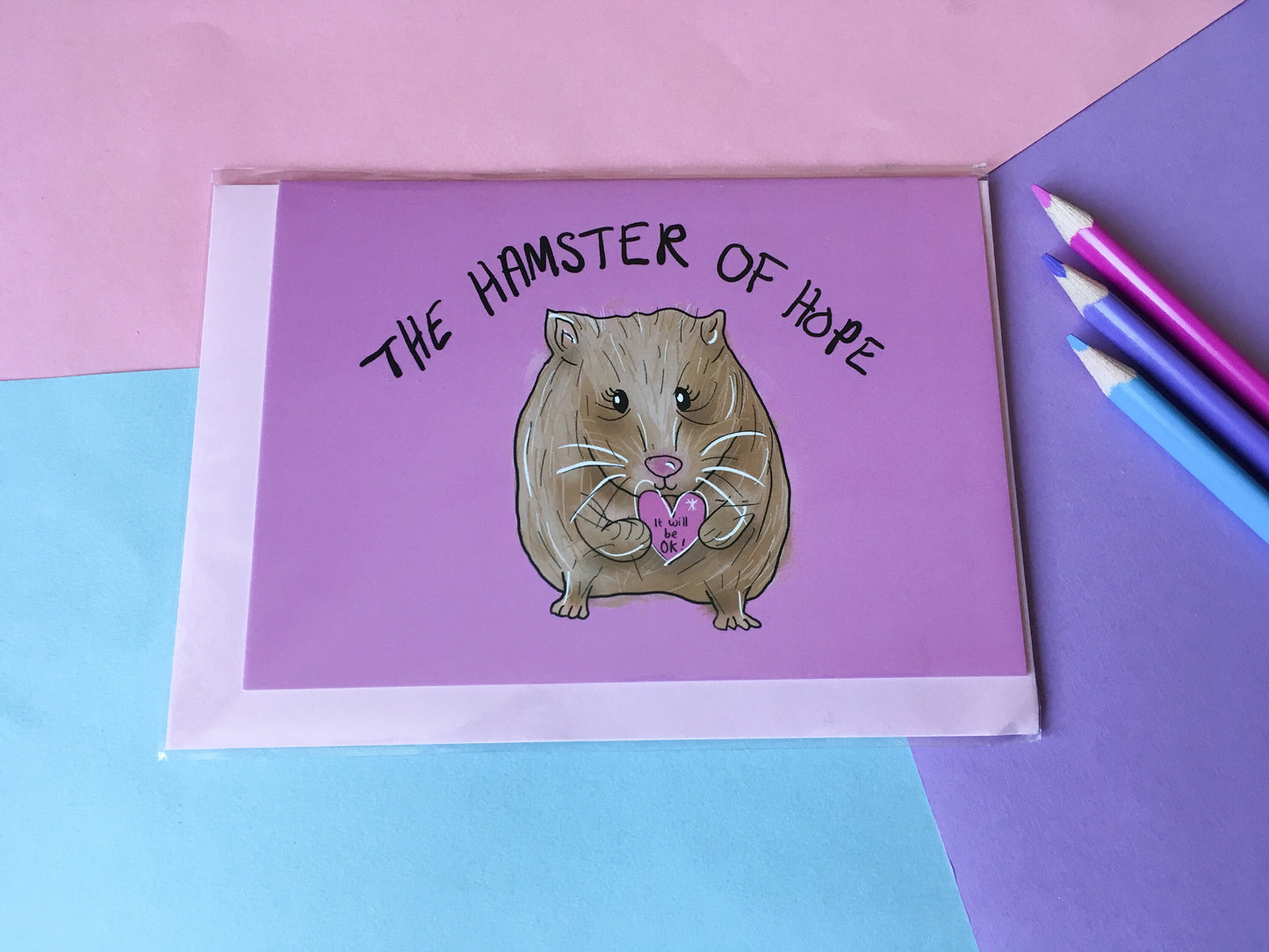 The Hamster of Hope, A6 Motivational Greeting Card