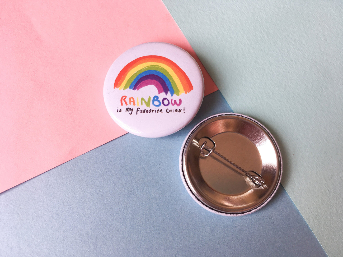 Rainbow Badge, Motivational Pin, Positivity Gift