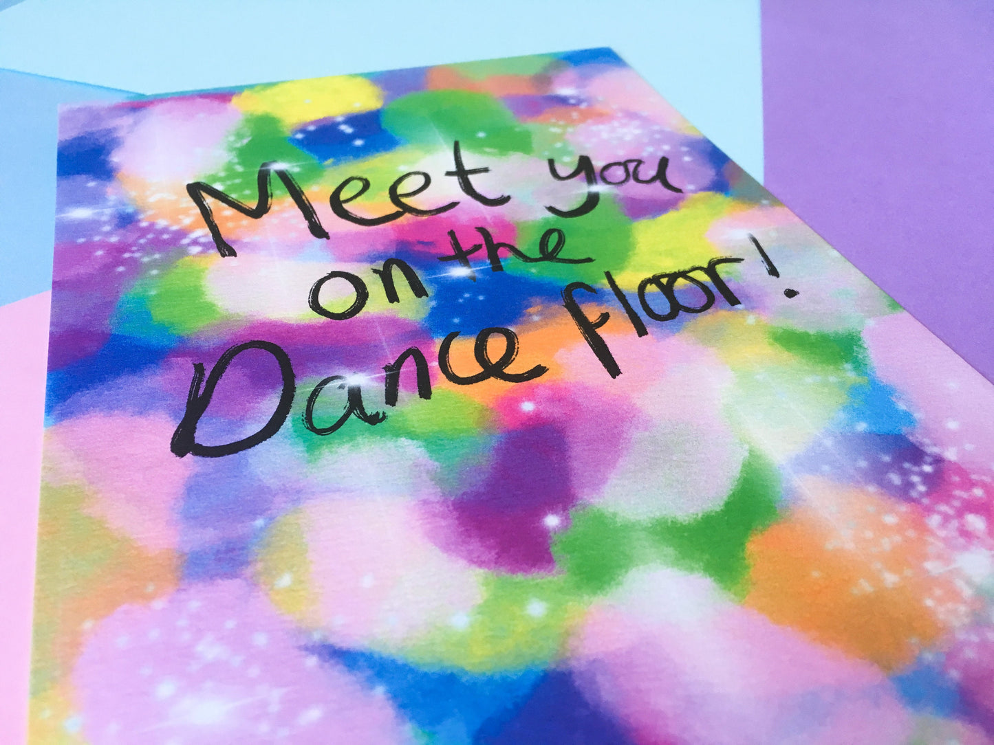 Meet You on the Dance Floor, Disco Lights A5 Print