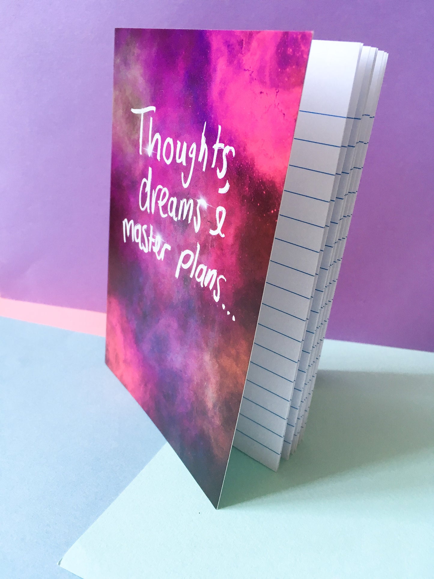 Thoughts, Dreams & Master Plans, A6 Galaxy Notebook