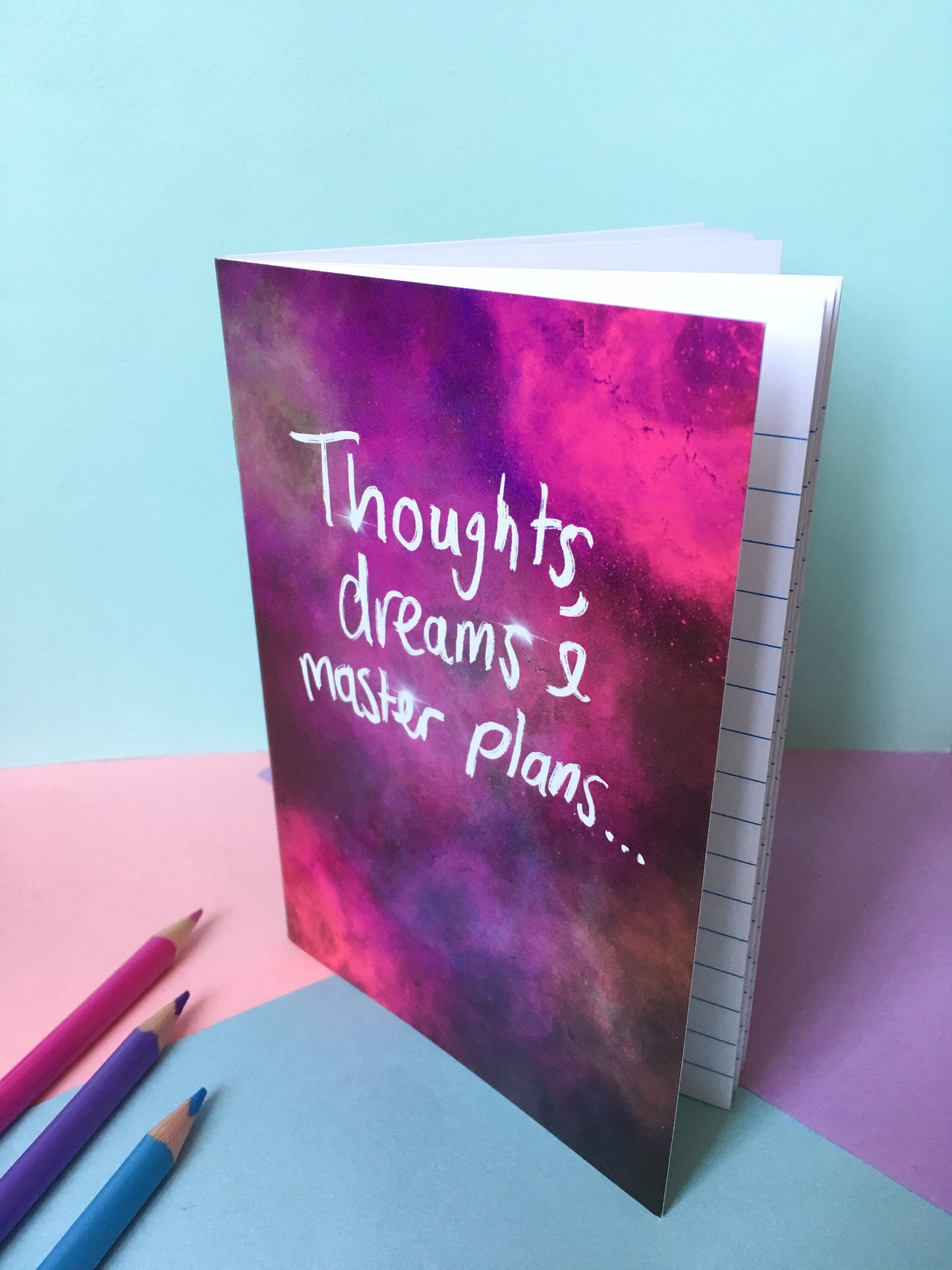 Thoughts, Dreams & Master Plans, A6 Galaxy Notebook