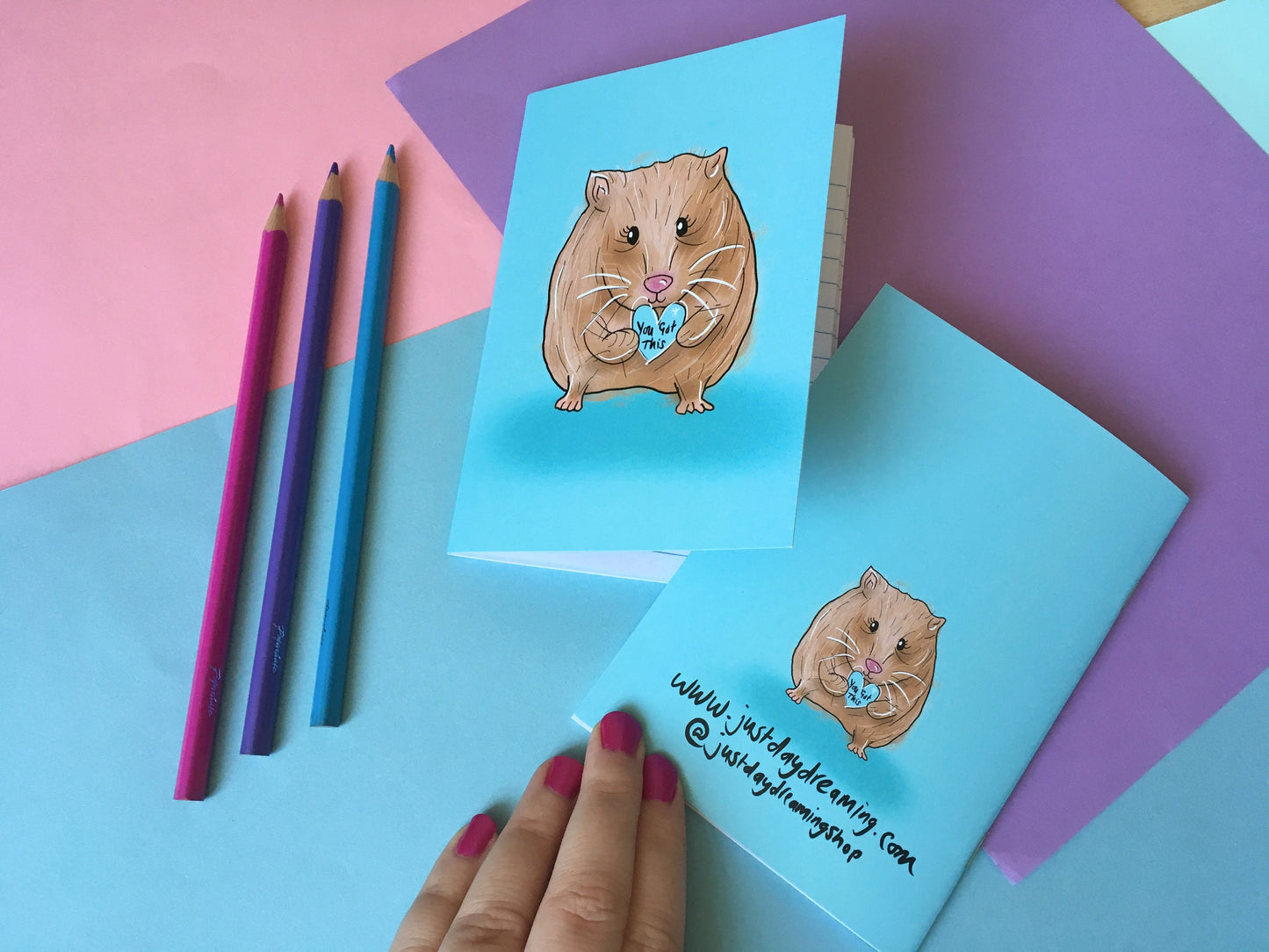 You Got This, Motivational Hamster A6 Notebook