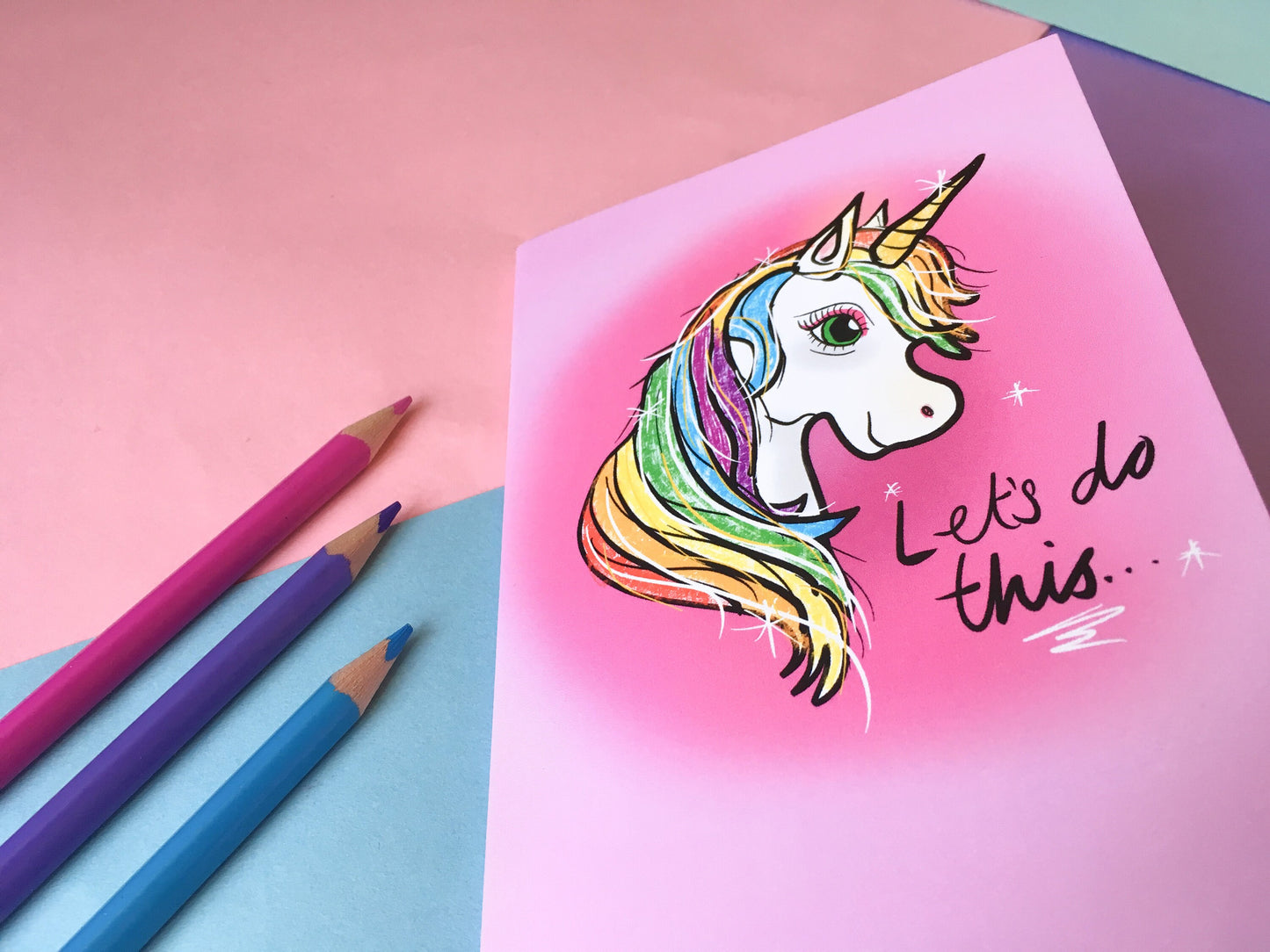 Unicorn Pink Pocket Notebook, Stay Magical
