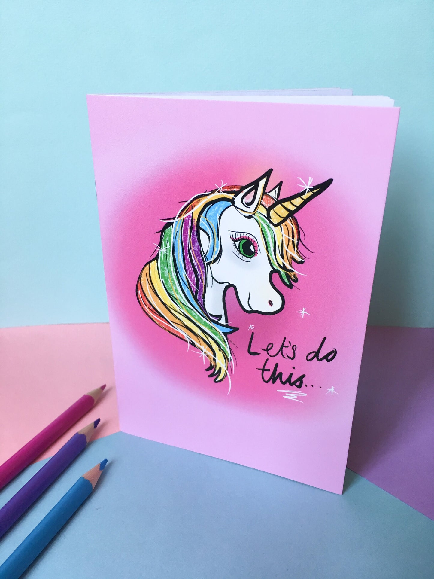 Unicorn Pink Pocket Notebook, Stay Magical