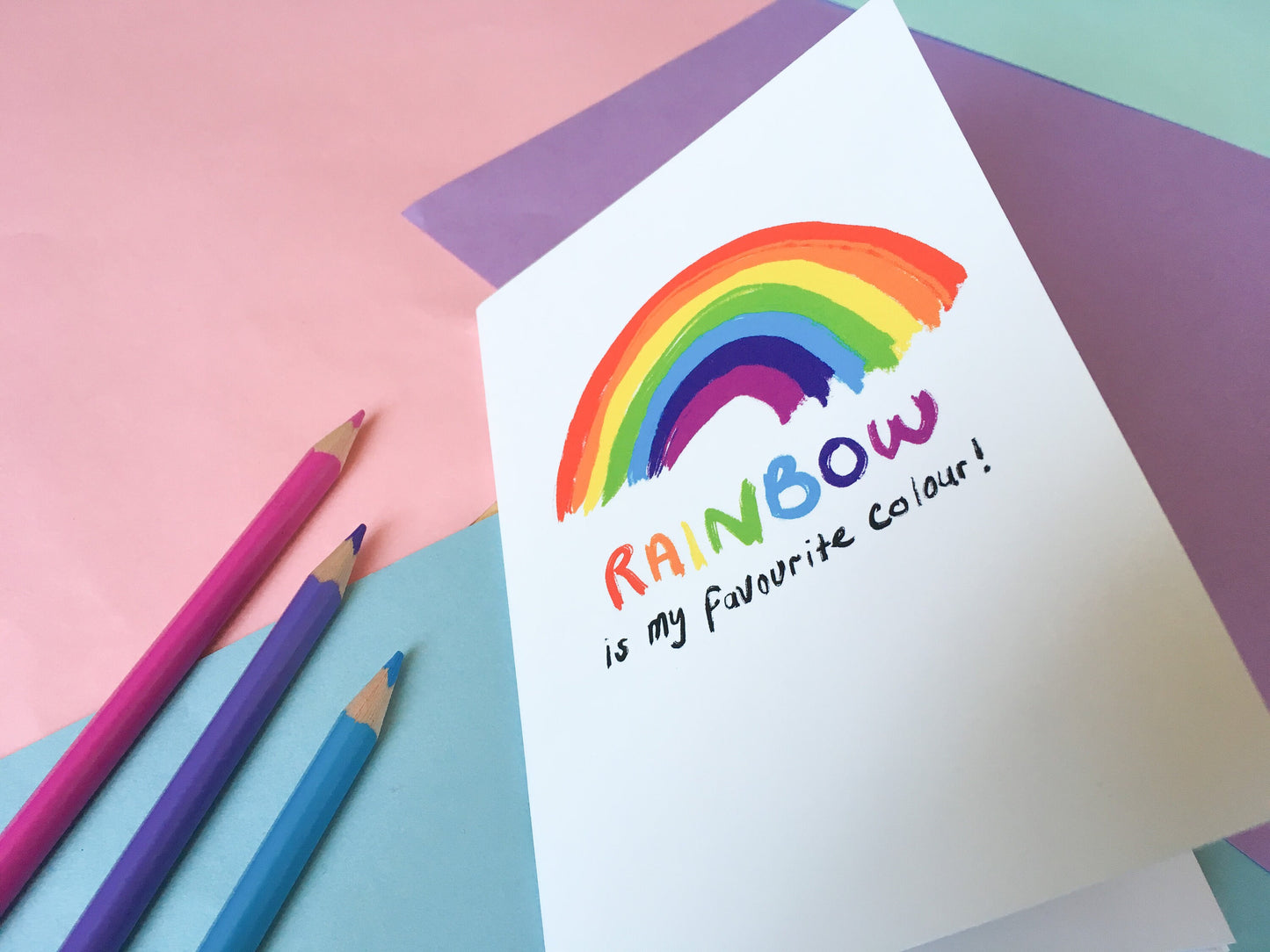 Rainbow is my Favourite Colour, A6 Motivation Notebook