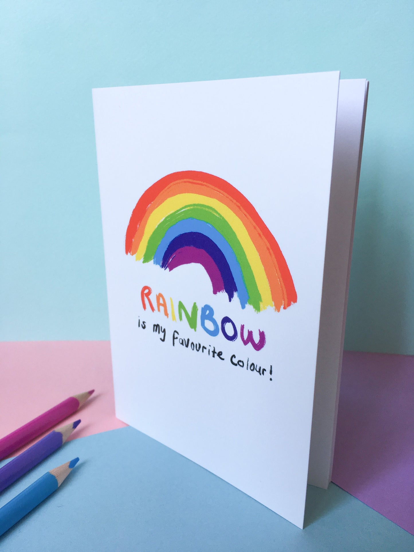 Rainbow is my Favourite Colour, A6 Motivation Notebook