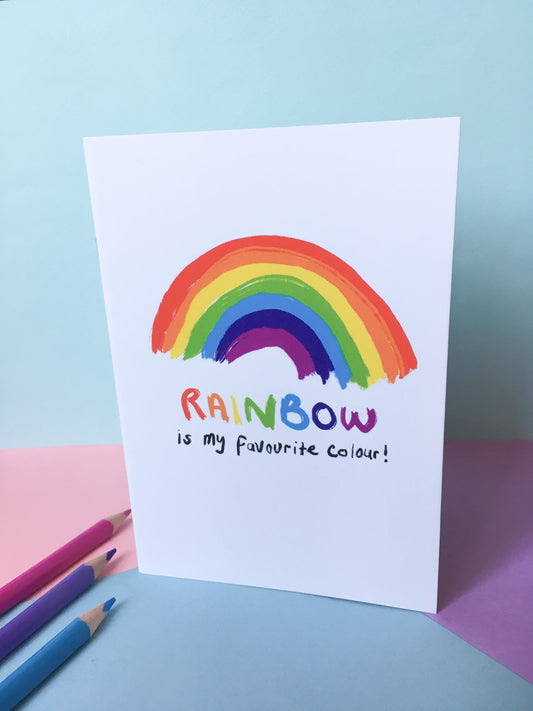 Rainbow is my Favourite Colour, A6 Motivation Notebook