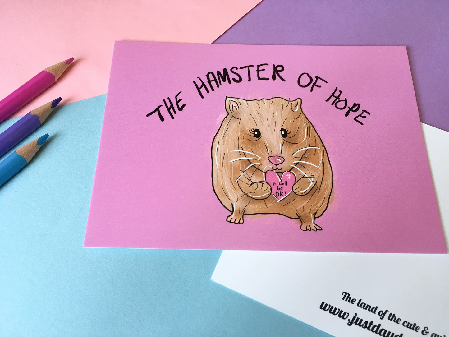 The Hamster of Hope A6 Motivational Postcard
