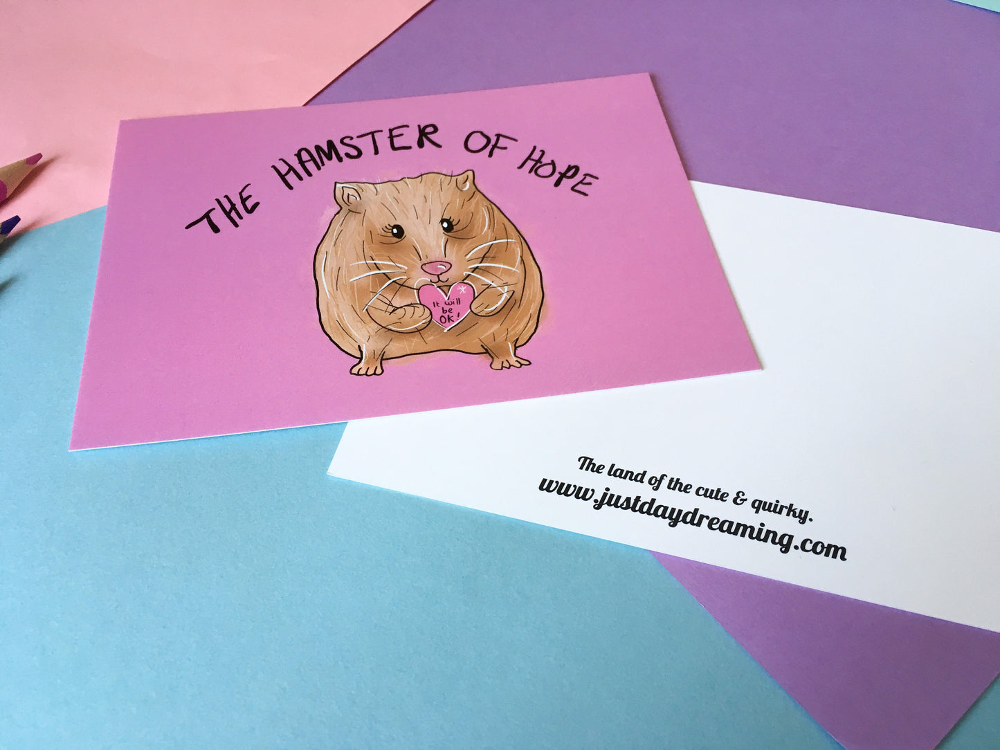 The Hamster of Hope A6 Motivational Postcard