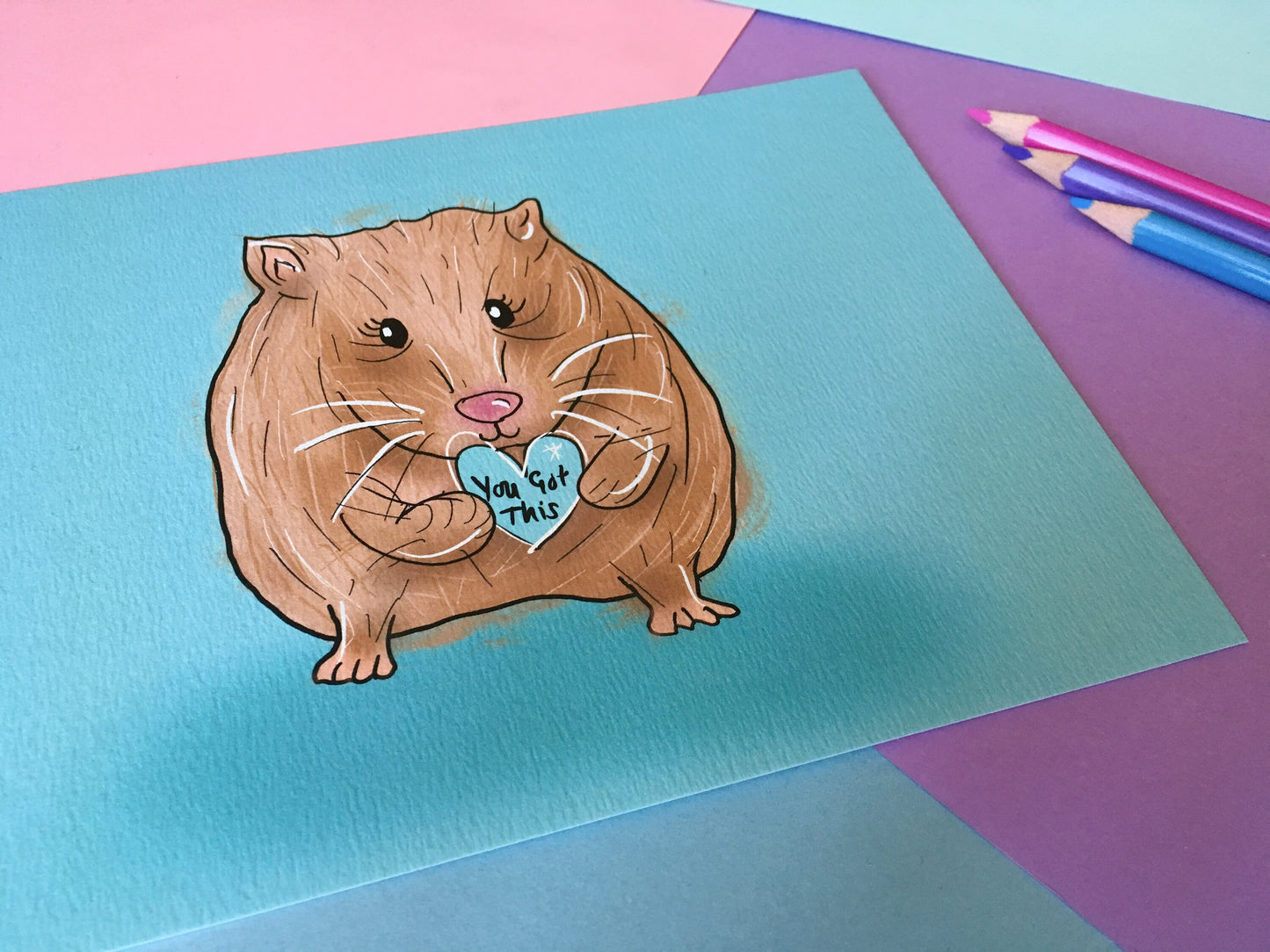 You Got This, Hamster Motivational A5 Print