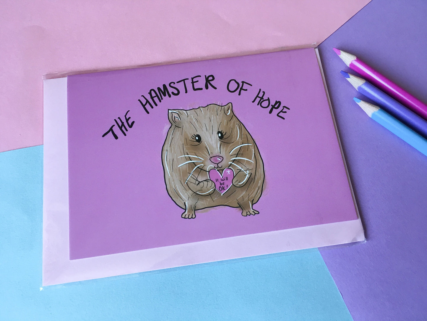 The Hamster of Hope, A6 Motivational Greeting Card