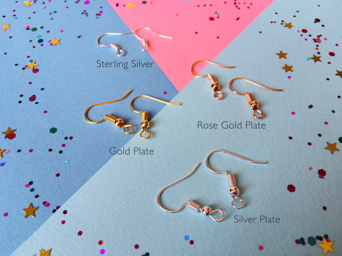 Glitter Cat Earrings, Animal Jewellery