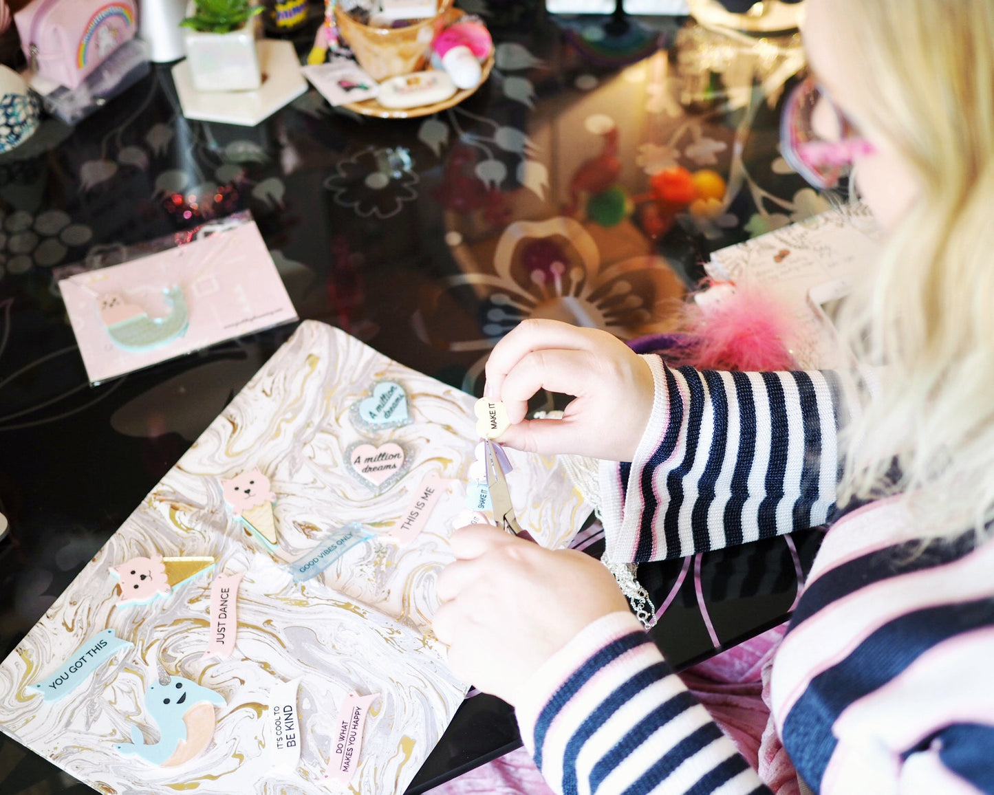 Cool Cat Necklace, Neon Yellow Jewellery