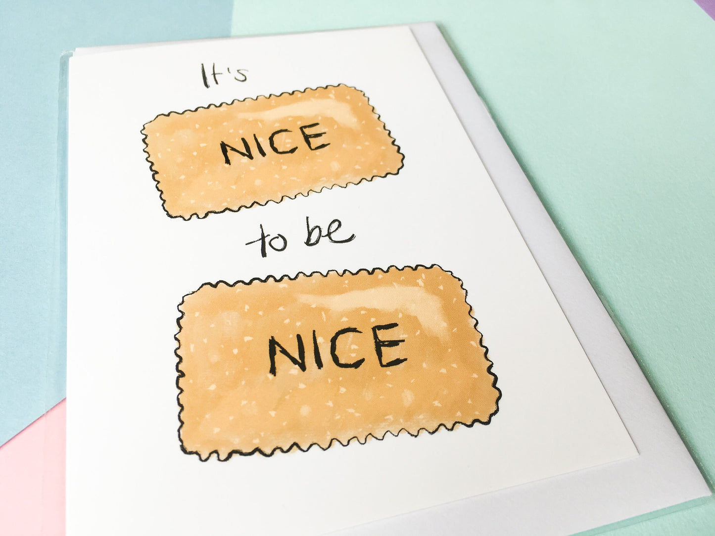 It's Nice to be Nice, Kindness Quote, Thank You Card