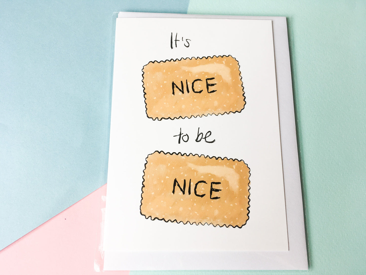 It's Nice to be Nice, Kindness Quote, Thank You Card