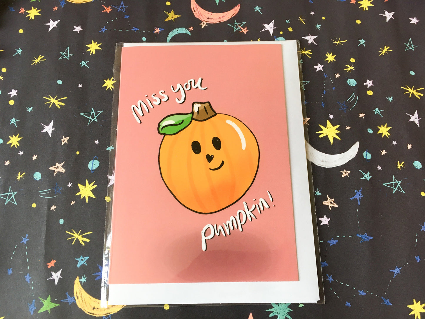 Miss You Pumpkin Card