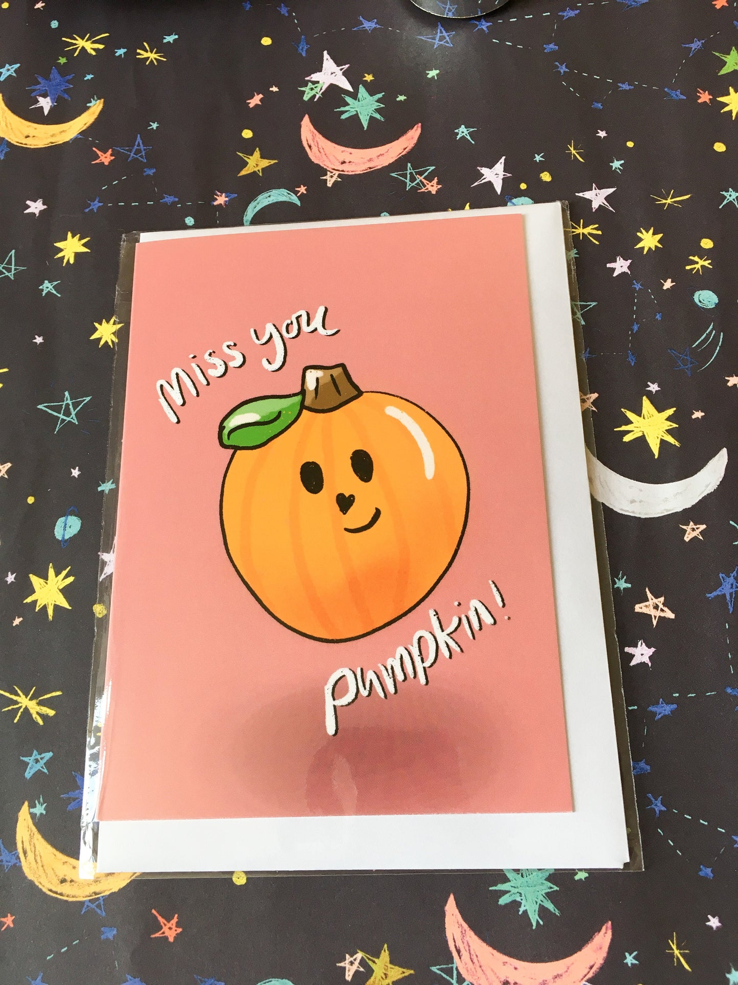 Miss You Pumpkin Card