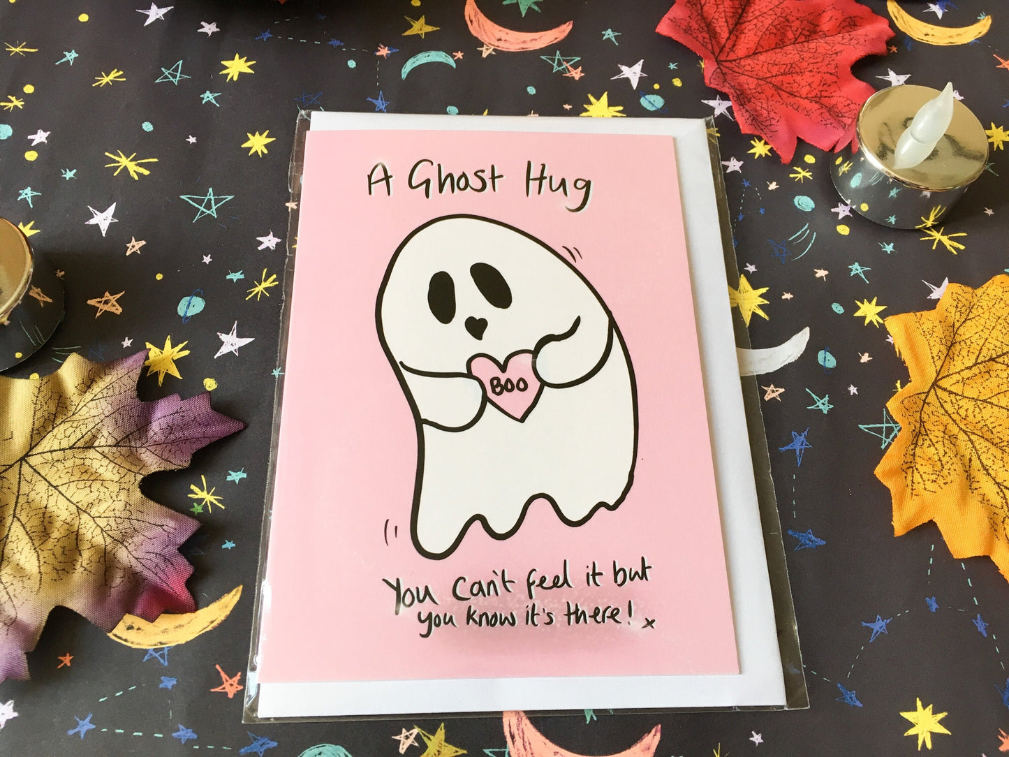 Cute Ghost Hug Card, Miss You Friend
