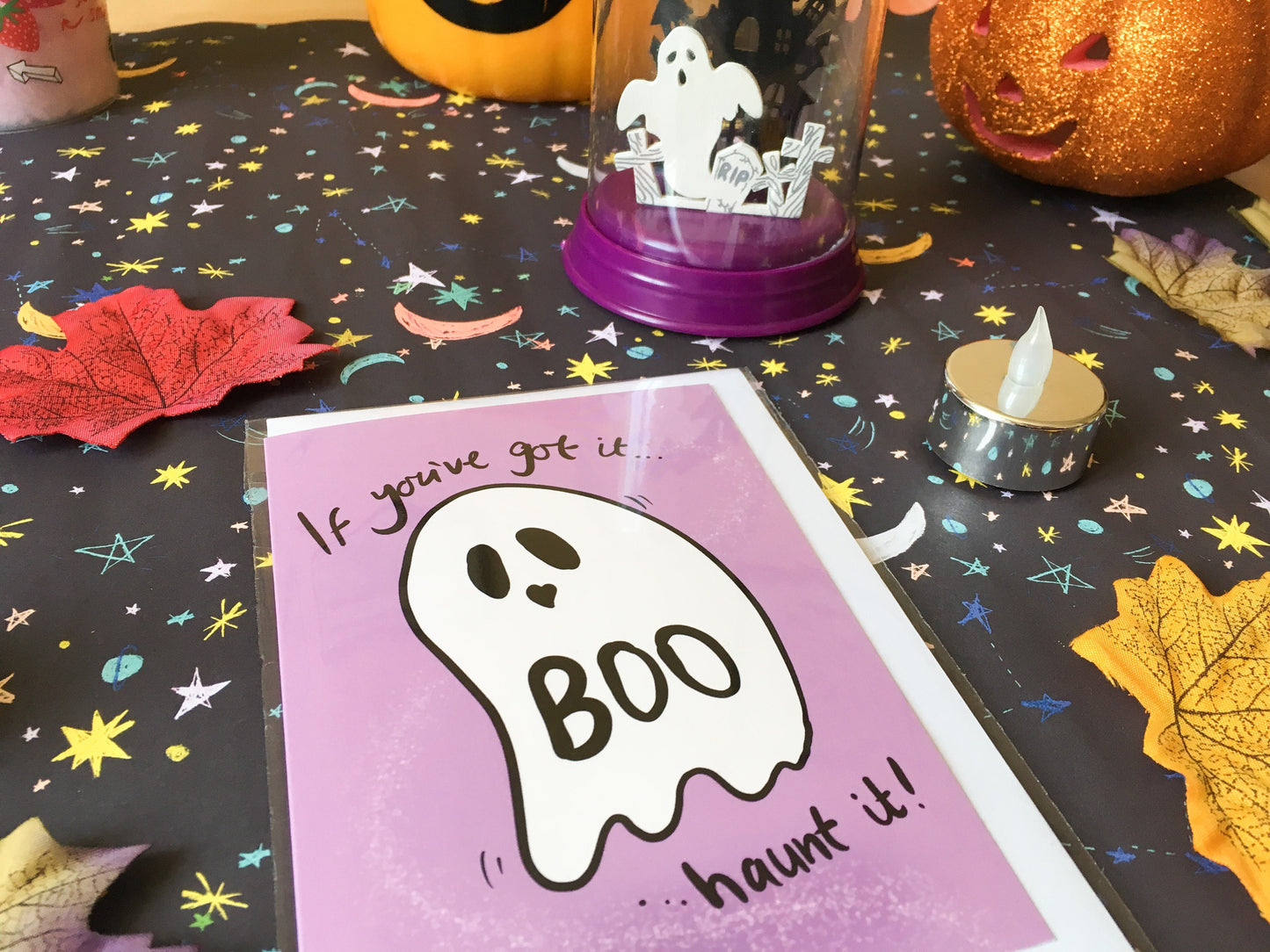 Fun Ghost Card, If You've Got It Haunt It, Halloween