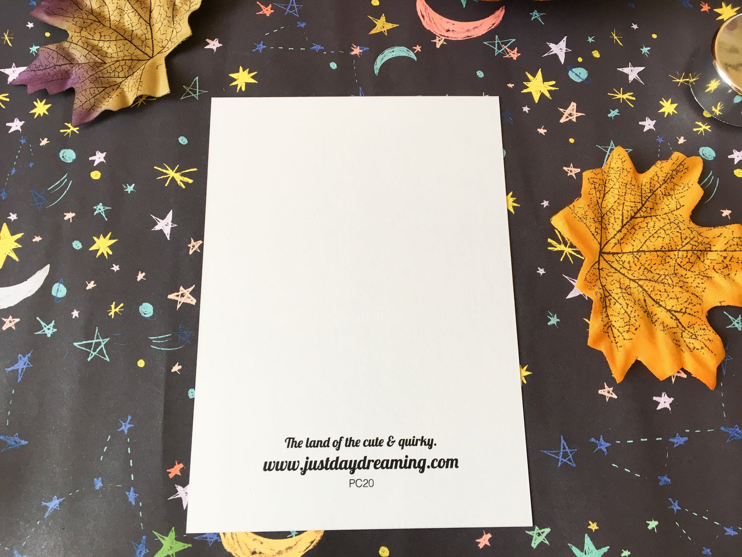Halloween Black Cat Pumpkin A6 Postcard