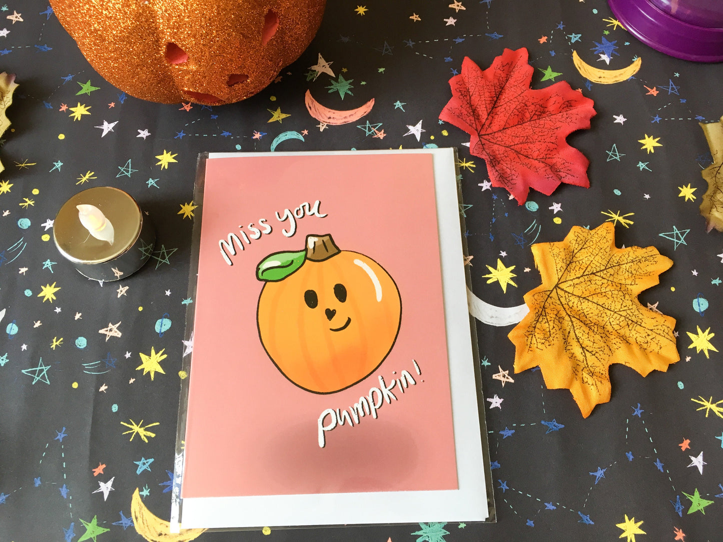 Miss You Pumpkin Card