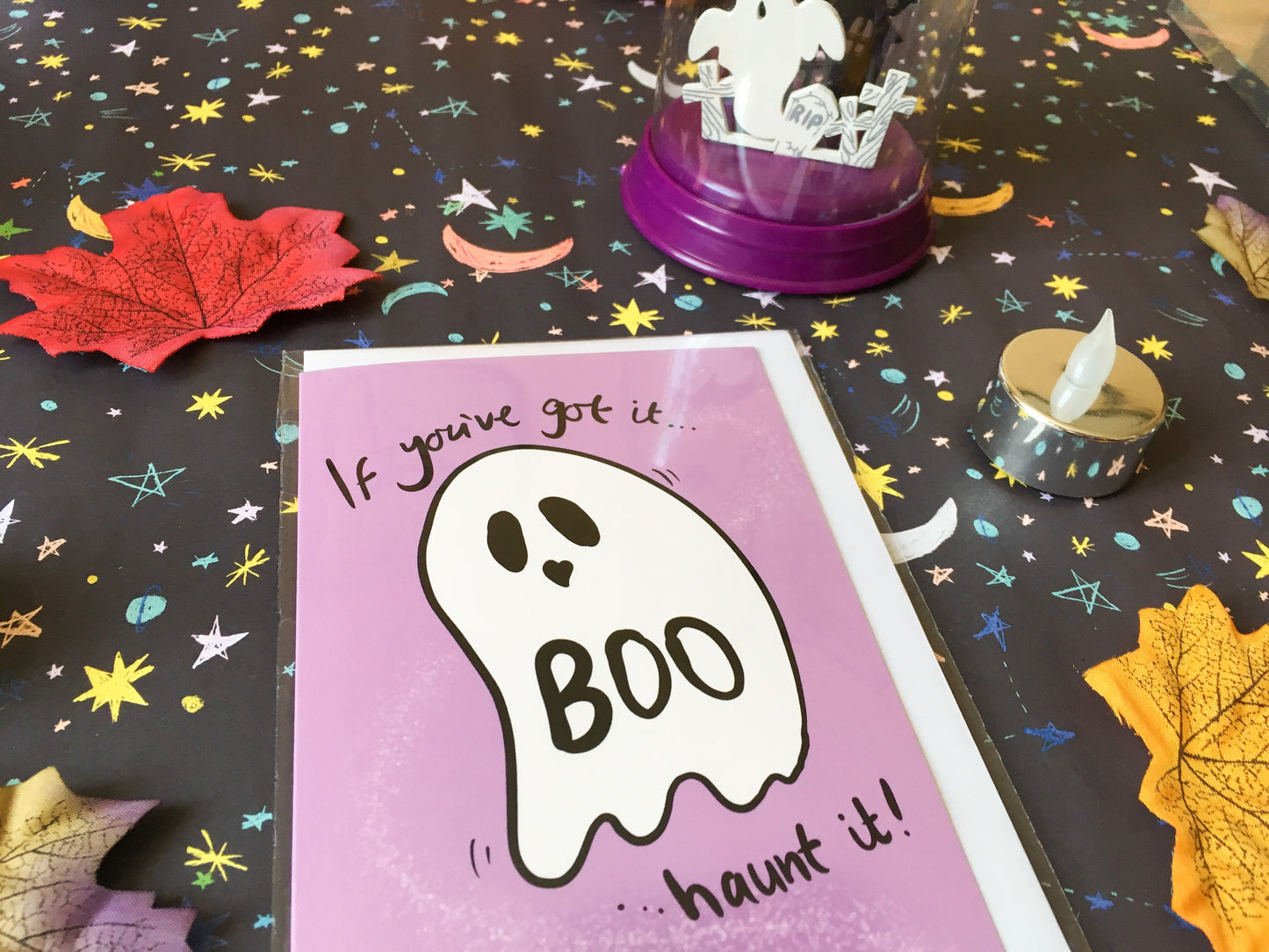 Fun Ghost Card, If You've Got It Haunt It, Halloween