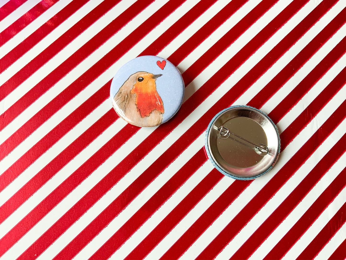 Robin Badge and Sticker Gift Set