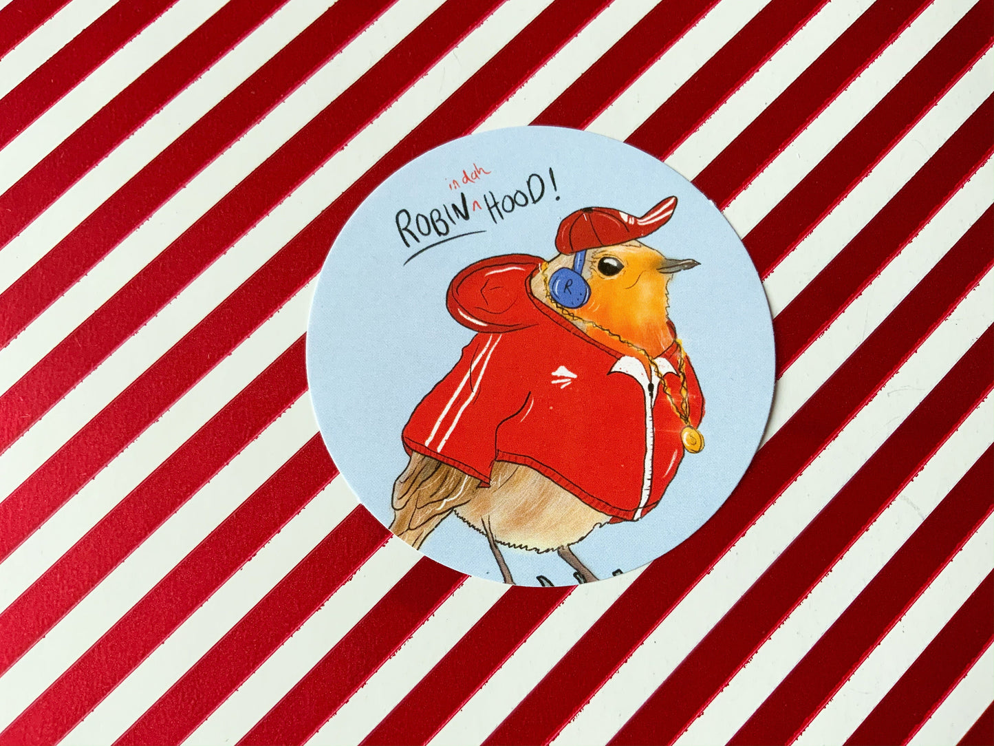 Robin Badge and Sticker Gift Set