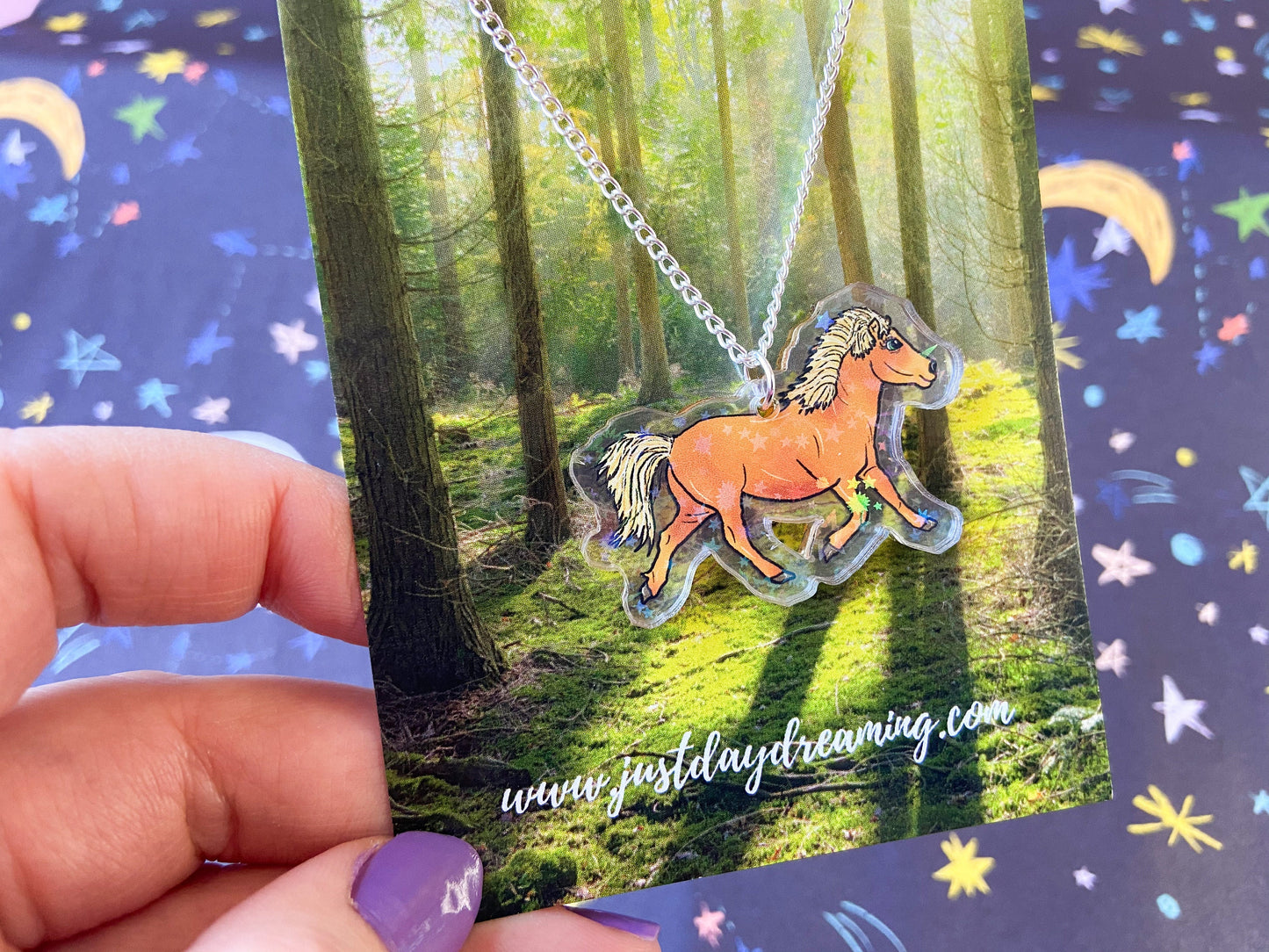 Sparkly Pony Necklace, Horse Jewellery