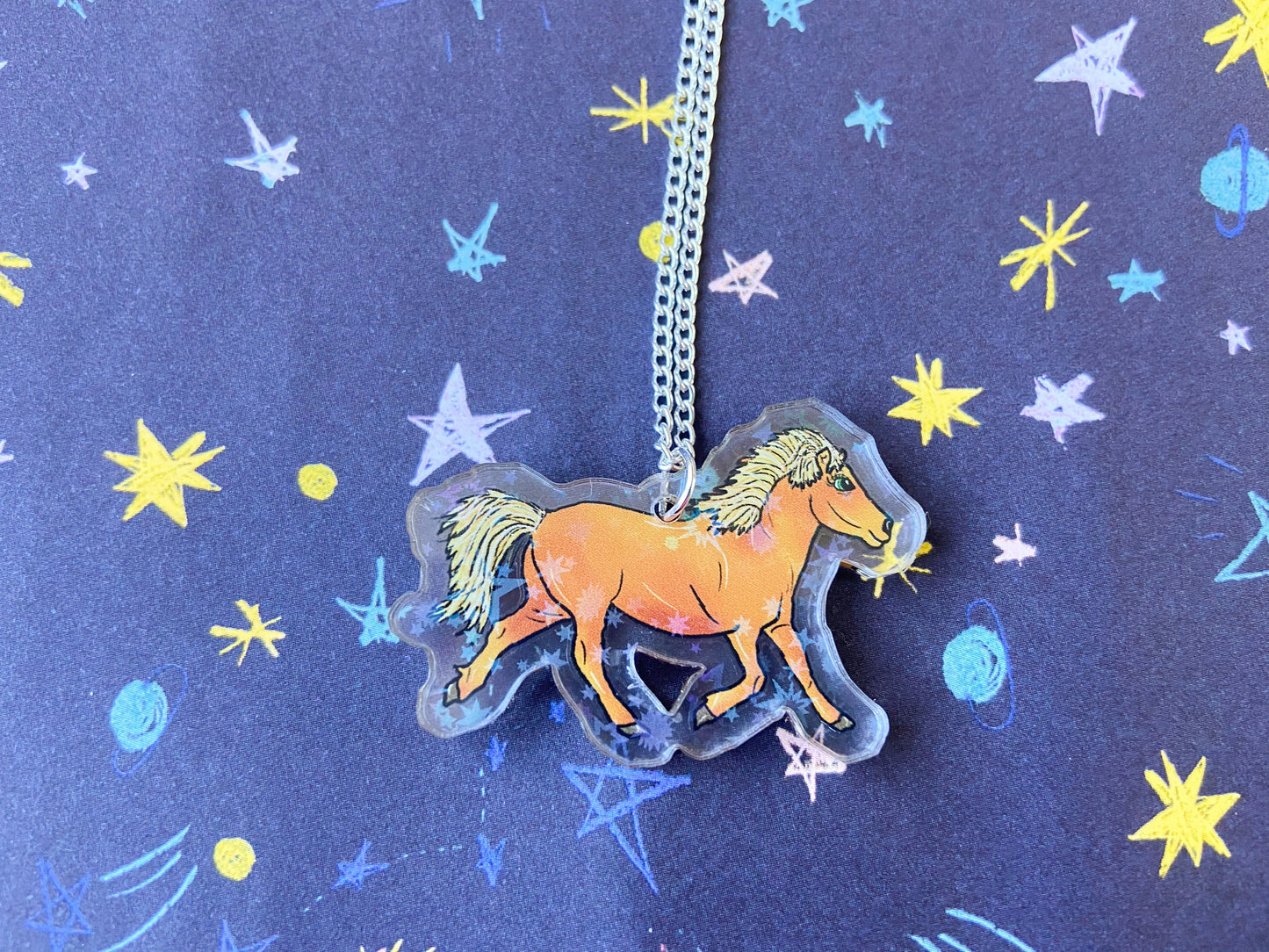 Sparkly Pony Necklace, Horse Jewellery