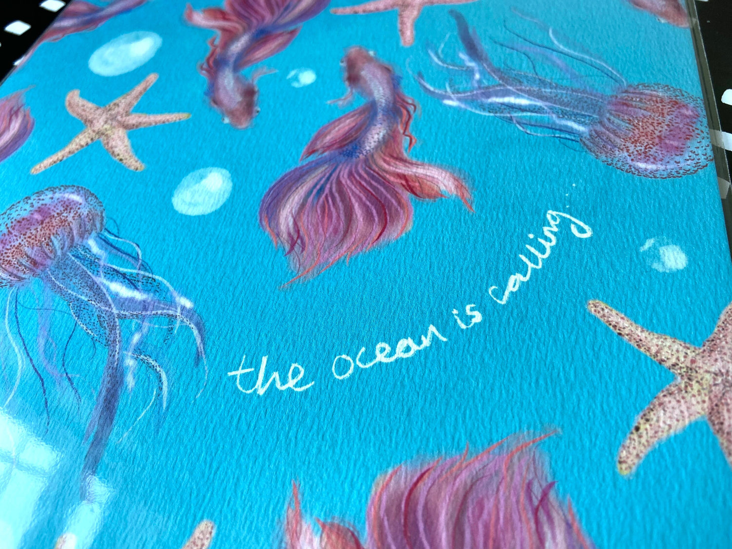 The Ocean is Calling A4 Print