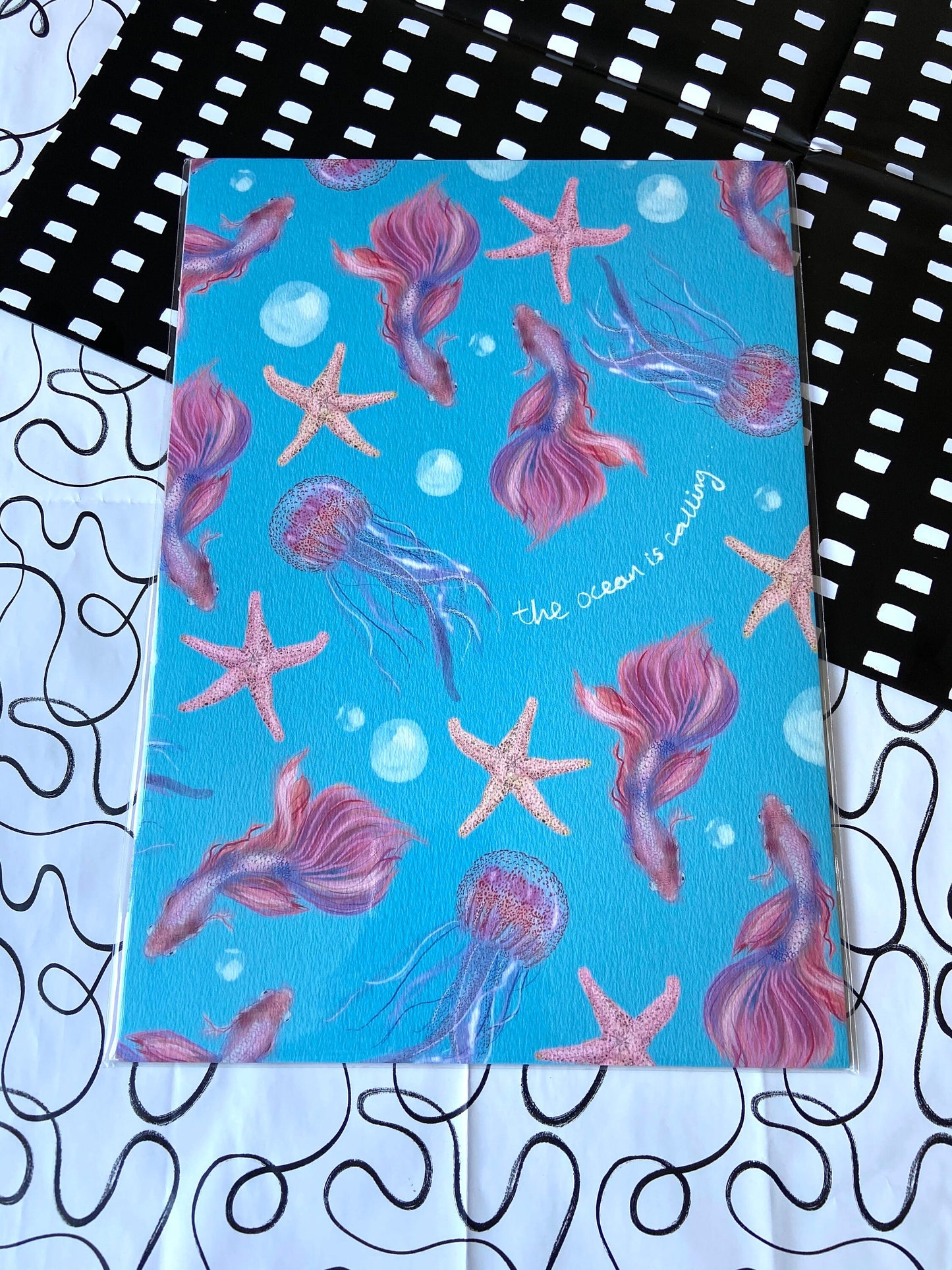 The Ocean is Calling A4 Print