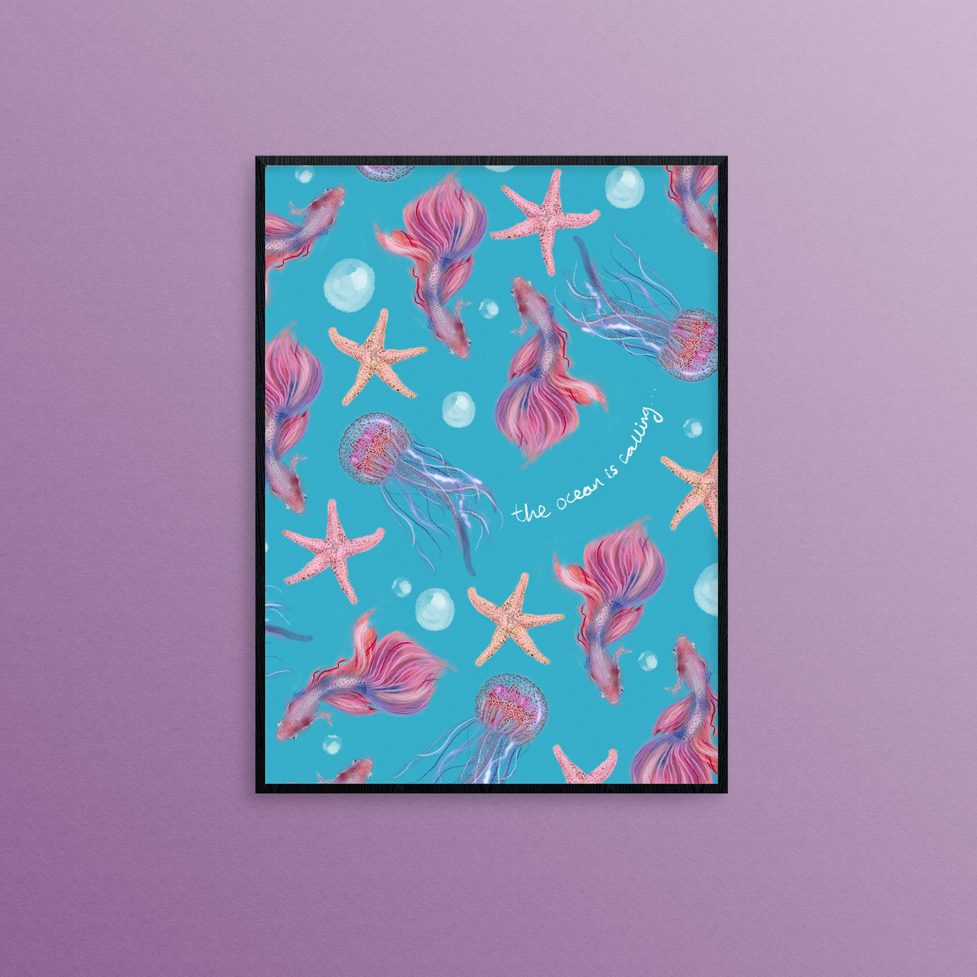 The Ocean is Calling A4 Print