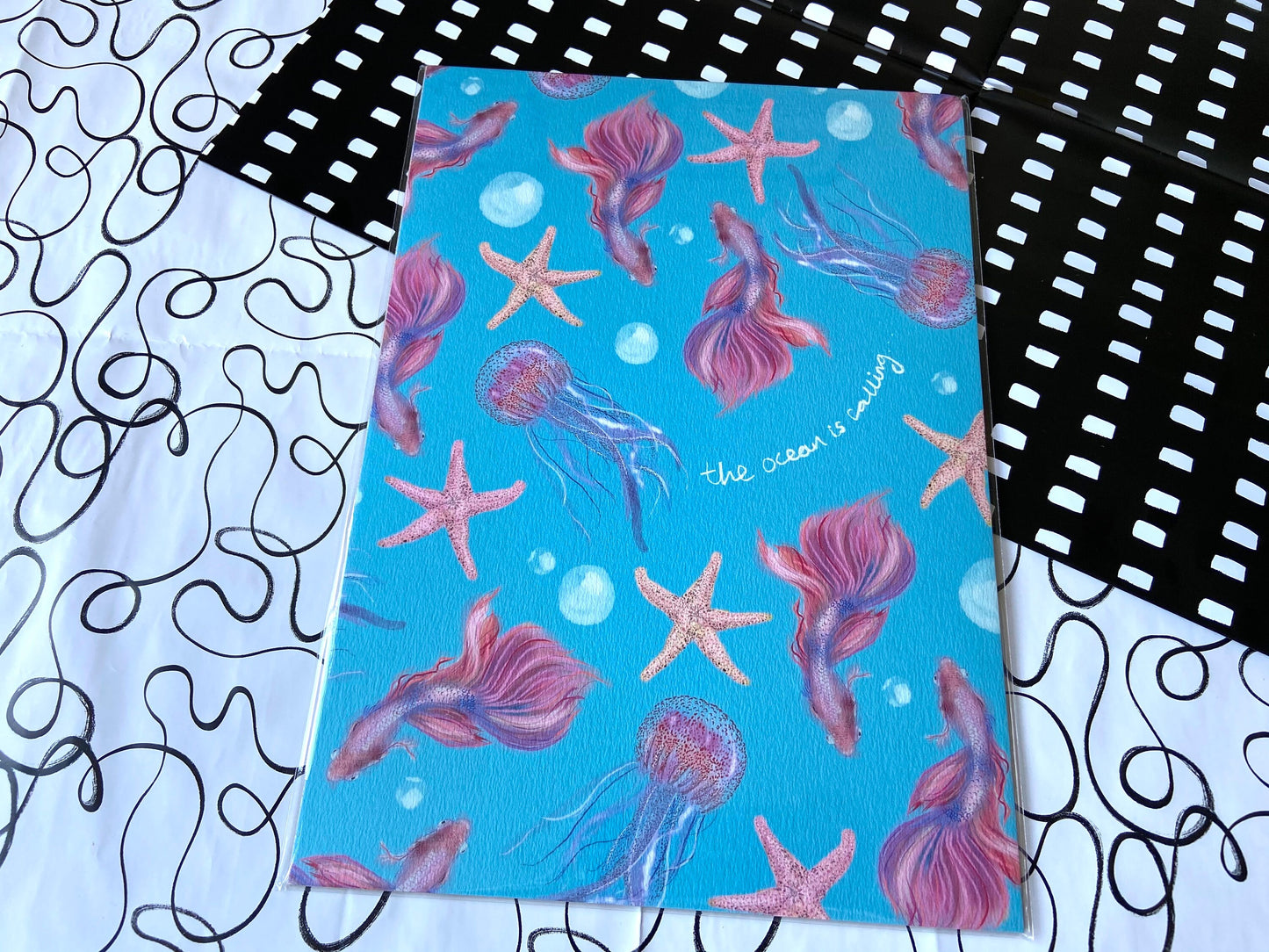 The Ocean is Calling A4 Print