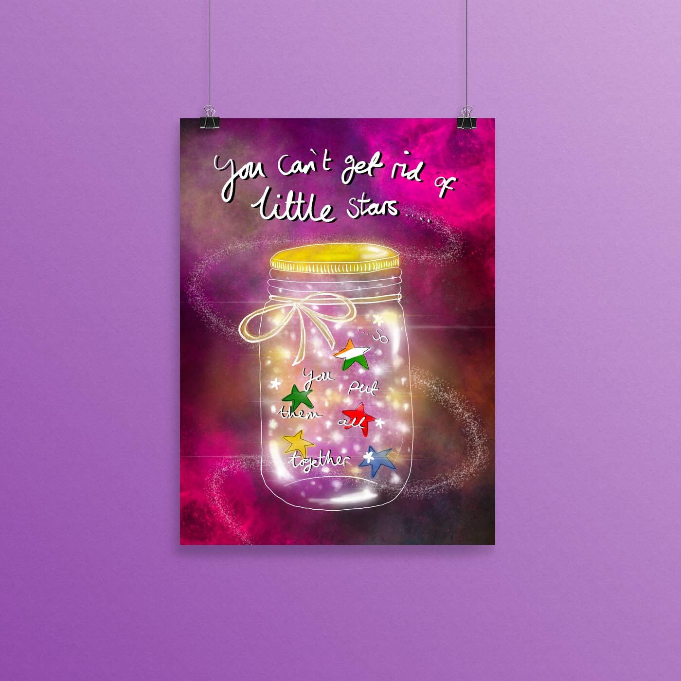 Little Stars Print, Directioner Gift, 1D Fans