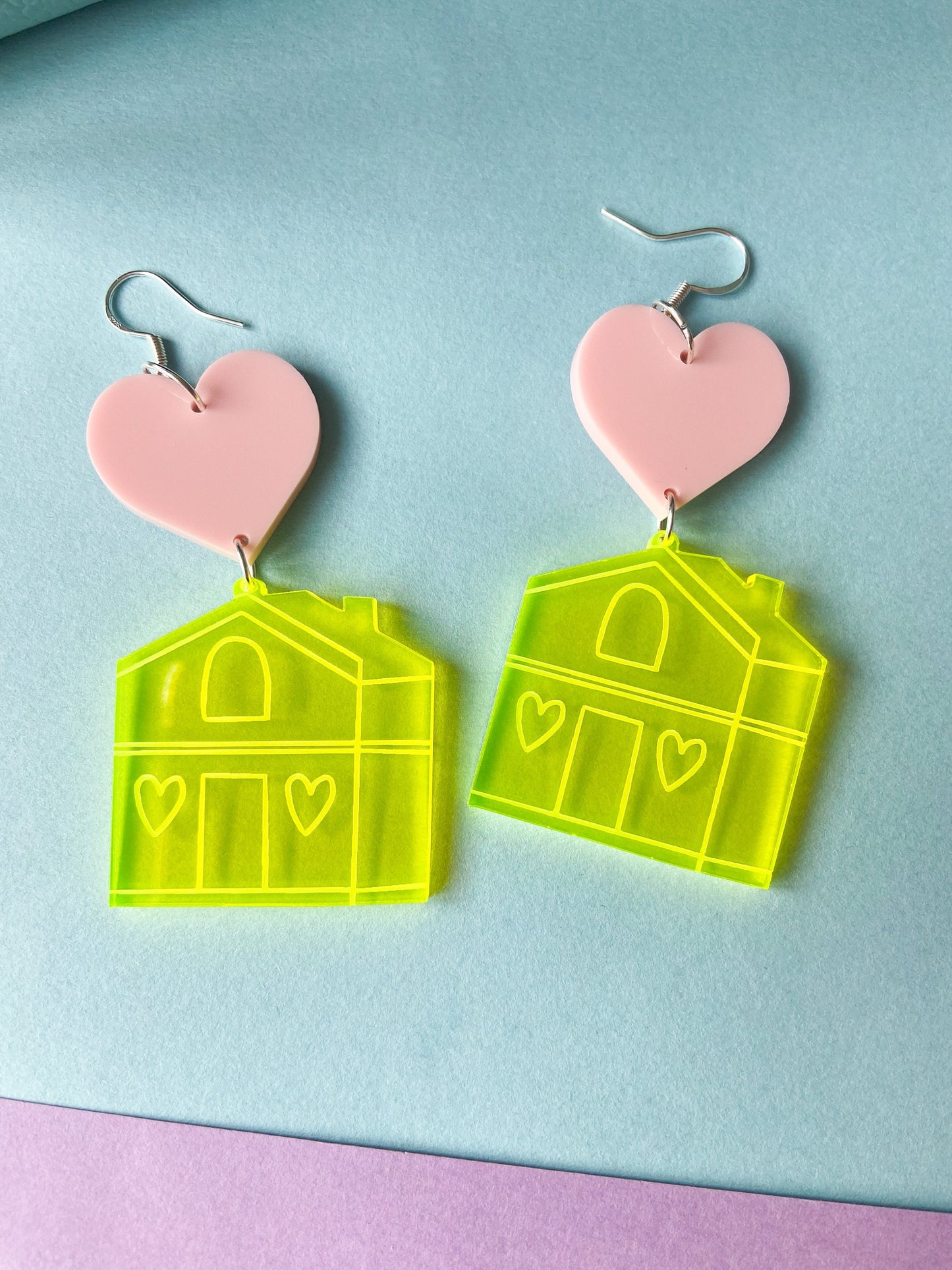 Yellow House Earrings, Harries Jewellery