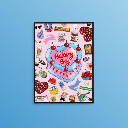 PRE-ORDER: Bakery Boy Print, Harries Birthday Gift, Valentines